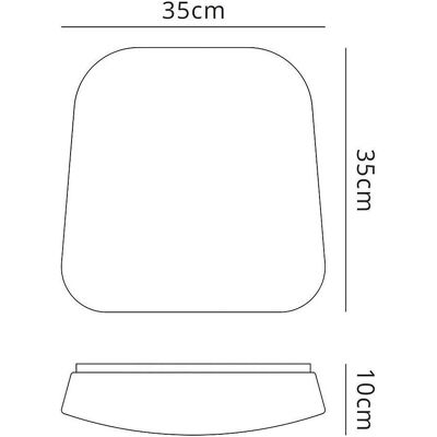 Inspired Lighting Inspired Mantra Fusion - Quatro - Flush Ceiling, Flush Wall 18W Medium LED 3000K, 1800lm Inspired Lighting Inspired Mantra Fusion - Quatro - Flush Ceiling, Flush Wall 18W Medium LED 3000K, 1800lm
