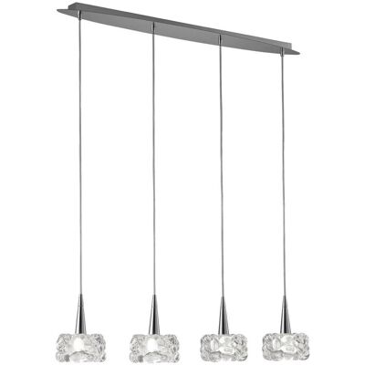 Inspired Lighting Inspired Mantra - O2 Ceiling Pendant 4 Light G9 Line - Polished Chrome Inspired Lighting Inspired Mantra - O2 Ceiling Pendant 4 Light G9 Line - Polished Chrome
