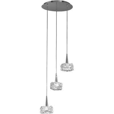 Inspired Lighting O2 Ceiling Pendant - 3 Light G9 - Chrome Inspired Lighting O2 Ceiling Pendant - 3 Light G9 - Chrome
