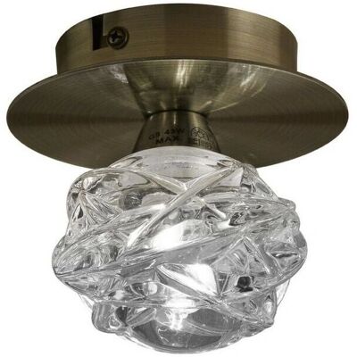 Mantra M4075 Maremagnum Single Light Ceiling Fitting - Antique Brass Mantra M4075 Maremagnum Single Light Ceiling Fitting - Antique Brass