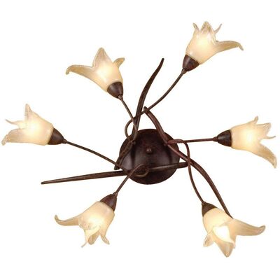 Inspired Lighting Florida Ceiling 6 Light E14 - Ceiling Light Inspired Lighting Florida Ceiling 6 Light E14 - Ceiling Light