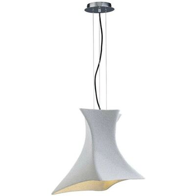 Inspired Lighting Twist Dome Ceiling Pendant - Cement Effect - IP20 Inspired Lighting Twist Dome Ceiling Pendant - Cement Effect - IP20