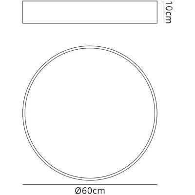 Inspired Lighting Inspired Mantra Fusion - Cumbuco - Plafonnier encastré - 60cm, 3000lm, 50W LED - Blanc - Publicité Inspired Lighting Inspired Mantra Fusion - Cumbuco - Plafonnier encastré - 60cm, 3000lm, 50W LED - Blanc - Publicité