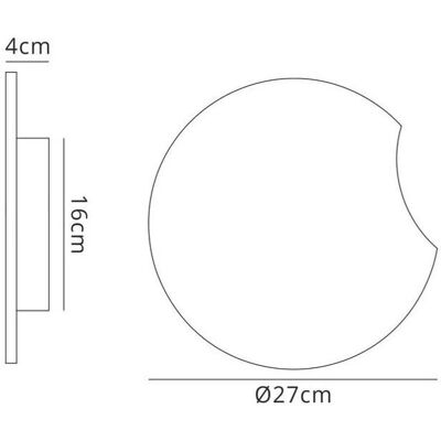Inspired Lighting Inspired Mantra Fusion Petaca Applique Murale - 27cm Rond - 1350lm - 16W LED - Blanc - IP20 - Moderne - Publicité Inspired Lighting Inspired Mantra Fusion Petaca Applique Murale - 27cm Rond - 1350lm - 16W LED - Blanc - IP20 - Moderne - Publicité