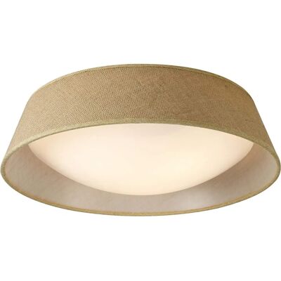 Lámpara de Techo Inspired Lighting Sabina - E27 - Lino Marrón - Acrílico Blanco Lámpara de Techo Inspired Lighting Sabina - E27 - Lino Marrón - Acrílico Blanco