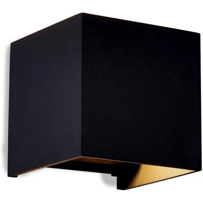 Inspired Lighting Davos Square Lámpara de Pared - 2 x 6W LED, 3000K, Negro Arena - Lámpara de Pared Inspired Lighting Davos Square Lámpara de Pared - 2 x 6W LED, 3000K, Negro Arena - Lámpara de Pared