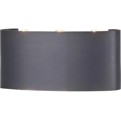 Inspired Lighting Arcs Lámpara de Pared - 6W LED, IP54, Antracita Inspired Lighting Arcs Lámpara de Pared - 6W LED, IP54, Antracita