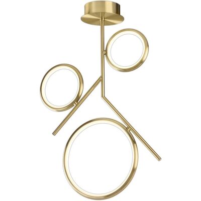 Inspired Lighting Olimpia Ceiling - Satin Gold - 36W LED - 3000K - 2700lm - Ceiling Light Inspired Lighting Olimpia Ceiling - Satin Gold - 36W LED - 3000K - 2700lm - Ceiling Light