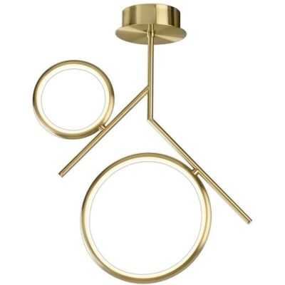Inspired Lighting Olimpia Ceiling Light - Satin Gold - 30W LED - IP20 Inspired Lighting Olimpia Ceiling Light - Satin Gold - 30W LED - IP20