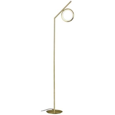 Inspired Lighting Olimpia Floor Lamp - Satin Gold - 12W LED - 3000K - 900lm Inspired Lighting Olimpia Floor Lamp - Satin Gold - 12W LED - 3000K - 900lm