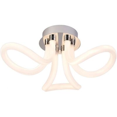 Inspired Lighting Knot Ceiling Light - 40W LED, 3000K, 3000lm, Chrome Inspired Lighting Knot Ceiling Light - 40W LED, 3000K, 3000lm, Chrome