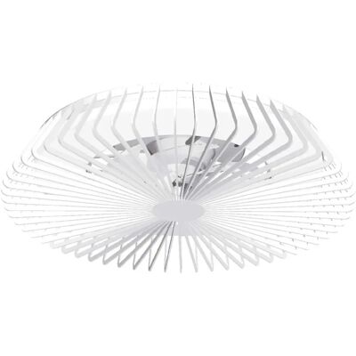 Inspired Lighting Himalaya LED Dimmable Ceiling Light & 35W DC Fan - White Inspired Lighting Himalaya LED Dimmable Ceiling Light & 35W DC Fan - White