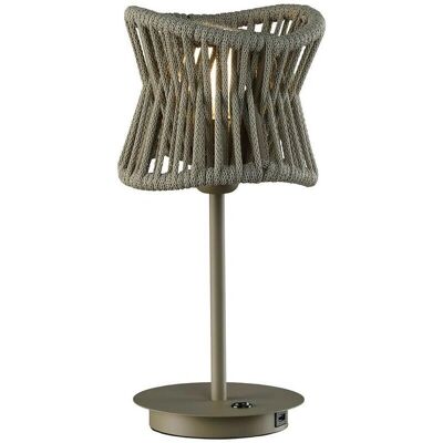 Inspired Lighting Polinesia 19cm Table Lamp - E27, Beige Oscu, 40cm Inspired Lighting Polinesia 19cm Table Lamp - E27, Beige Oscu, 40cm