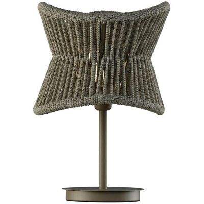 Inspired Lighting Polinesia 31cm Table Lamp - IP44, E27, Beige Oscu Inspired Lighting Polinesia 31cm Table Lamp - IP44, E27, Beige Oscu