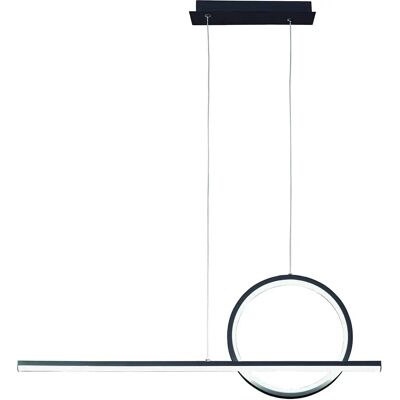 Inspired Lighting Kitesurf Loop Sobre Colgante Lineal - 30W LED, Negro Inspired Lighting Kitesurf Loop Sobre Colgante Lineal - 30W LED, Negro