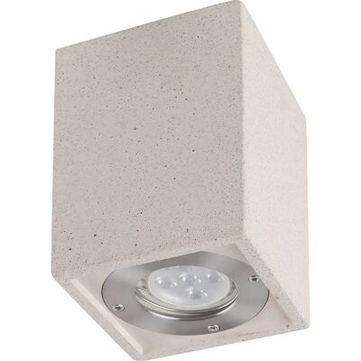 Faro rectangular Inspired Lighting Levi - GU10, Concreto Blanco Faro rectangular Inspired Lighting Levi - GU10, Concreto Blanco