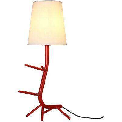 Inspired Lighting Mantra Fusion Centipede Table Lamp - Indoor, Red/White, 64cm Inspired Lighting Mantra Fusion Centipede Table Lamp - Indoor, Red/White, 64cm