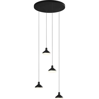 Inspired Lighting Inspired Mantra Antaras 4 Light Pendant - LED 32W 3000K Black Inspired Lighting Inspired Mantra Antaras 4 Light Pendant - LED 32W 3000K Black