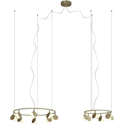 Inspired Lighting Shell 8+6 Light Pendant - Round, 70W LED, 3000K Inspired Lighting Shell 8+6 Light Pendant - Round, 70W LED, 3000K