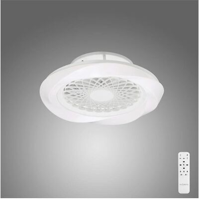 Inspired Lighting Boreal LED Dimmable Ceiling Light & 35W DC Reversible Fan - White - Ceiling Light & Fan Inspired Lighting Boreal LED Dimmable Ceiling Light & 35W DC Reversible Fan - White - Ceiling Light & Fan