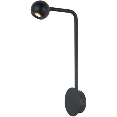 Inspired Lighting Mantra Eyes Wall Lamp - 6W LED, Sand Black Inspired Lighting Mantra Eyes Wall Lamp - 6W LED, Sand Black
