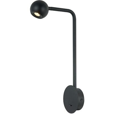Inspired Lighting Mantra Eyes Wall Lamp - IP20, 6W, Sand Black Inspired Lighting Mantra Eyes Wall Lamp - IP20, 6W, Sand Black