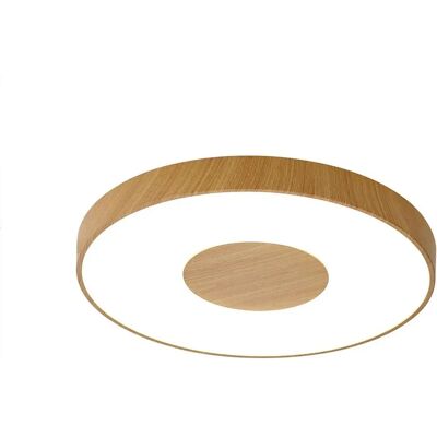 Inspired Lighting Fusion Pièce Ronde Plafonnier 100W LED avec Télécommande - Effet Bois - Publicité Inspired Lighting Fusion Pièce Ronde Plafonnier 100W LED avec Télécommande - Effet Bois - Publicité