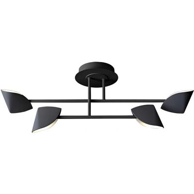 Inspired Lighting Capuccina Small 4 Light Semi Flush - LED, Negro, 30W Inspired Lighting Capuccina Small 4 Light Semi Flush - LED, Negro, 30W