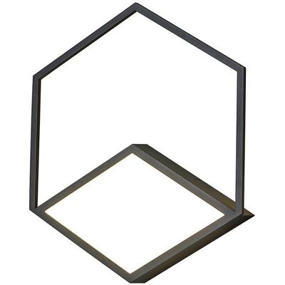 Inspired Lighting Kubick Ceiling/Wall Light Dimmable - Black - 32W LED - 3000K - 1870lm Inspired Lighting Kubick Ceiling/Wall Light Dimmable - Black - 32W LED - 3000K - 1870lm