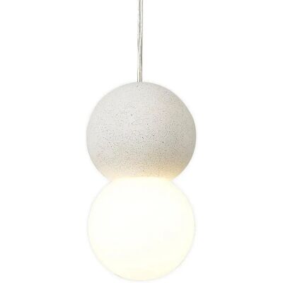 Lámpara Colgante Galaxia Inspirada - E27, Blanco/Cemento Lámpara Colgante Galaxia Inspirada - E27, Blanco/Cemento