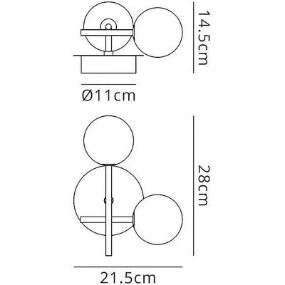 Inspired Lighting Mantra Bodega Aplique de Pared 2 Luz - Negro Inspired Lighting Mantra Bodega Aplique de Pared 2 Luz - Negro