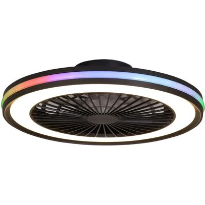 INSPIRED LIGHTING Gamer 60W LED Luz de Techo - RGB, Ventilador Reversible, Negro INSPIRED LIGHTING Gamer 60W LED Luz de Techo - RGB, Ventilador Reversible, Negro