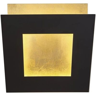 Lámpara de pared Dalia - 18cm, 18W, Oro/Negro Lámpara de pared Dalia - 18cm, 18W, Oro/Negro