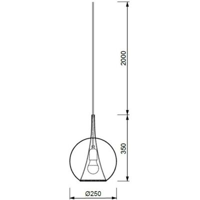 Suspension Inspired Lighting Elsa - Verre bronze, 1 lumière, Moderne - Publicité Suspension Inspired Lighting Elsa - Verre bronze, 1 lumière, Moderne - Publicité