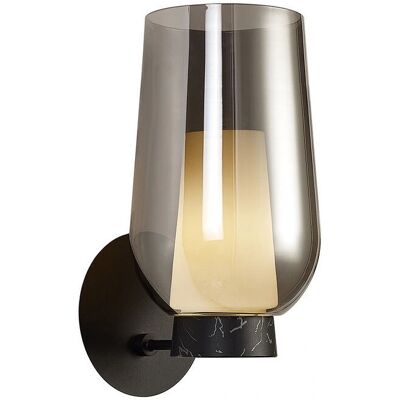 Lámpara de Pared Inspired Lighting Nora - Negro/Mármol/Cromado Lámpara de Pared Inspired Lighting Nora - Negro/Mármol/Cromado