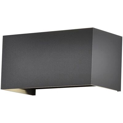 Inspired Lighting - Davos Rectángulo - Antracita - 24W - Aplique de pared Inspired Lighting - Davos Rectángulo - Antracita - 24W - Aplique de pared