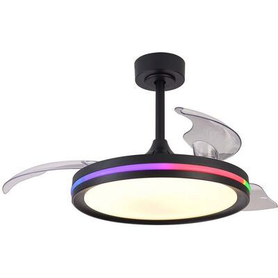 INSPIRED LIGHTING Rafaga 50W LED Dimmerabile Luce Bianca/RGB Lampada da Soffitto - Con Ventilatore INSPIRED LIGHTING Rafaga 50W LED Dimmerabile Luce Bianca/RGB Lampada da Soffitto - Con Ventilatore