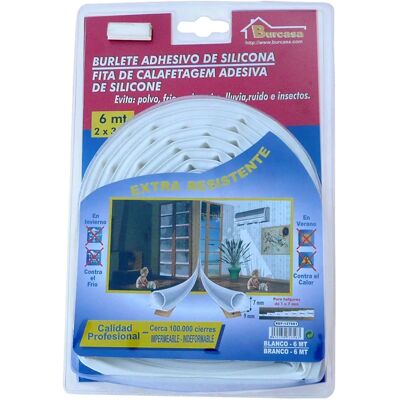 Burcasa 127681 Sigillante di silicone - Resistente alle intemperie, 6m Burcasa 127681 Sigillante di silicone - Resistente alle intemperie, 6m