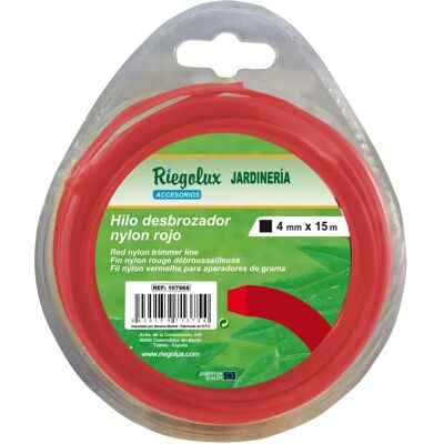 RIEGOLUX 107668 - Nylon négyzet alakú szegélyzőfonal - Sárga - 4mm x 15m RIEGOLUX 107668 - Nylon négyzet alakú szegélyzőfonal - Sárga - 4mm x 15m