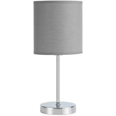 Fabrilamp Chanza Tischlampe - Grau, E14, Modernes Design Fabrilamp Chanza Tischlampe - Grau, E14, Modernes Design