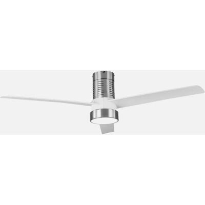 Fabrilamp TEO Nickel Weiß Deckenventilator Fernbedienung Timer Sommer Winter Fabrilamp TEO Nickel Weiß Deckenventilator Fernbedienung Timer Sommer Winter