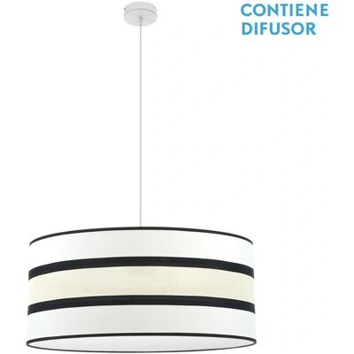 Fabrilamp Karla Hängeleuchte - 3E27 Weiß/Beige - Pendellampe Fabrilamp Karla Hängeleuchte - 3E27 Weiß/Beige - Pendellampe