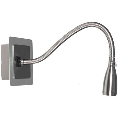 FERRIMEX Lámpara de Pared Níquel - LED 1x3W - 36cm - 6000K - Aplique FERRIMEX Lámpara de Pared Níquel - LED 1x3W - 36cm - 6000K - Aplique
