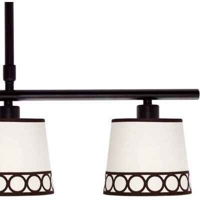 Lampadario Dalia di Fabrilamp - 3 E14 Beige / Marrone - Luce a soffitto Lampadario Dalia di Fabrilamp - 3 E14 Beige / Marrone - Luce a soffitto