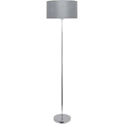 Lampada da Terra Axel Argento - E27 - 165x40x40cm Lampada da Terra Axel Argento - E27 - 165x40x40cm