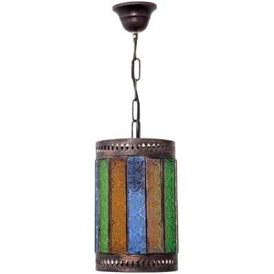 Fabrilamp Lampada Sospensione Casablanca - Metallo Cristallo Marrone Fabrilamp Lampada Sospensione Casablanca - Metallo Cristallo Marrone