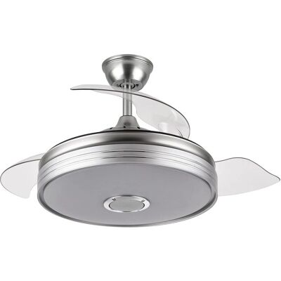 FABRILAMP Matanuska Nickel Bluetooth DC Deckenventilator - 72W 6120lm FABRILAMP Matanuska Nickel Bluetooth DC Deckenventilator - 72W 6120lm