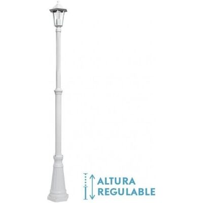 FABRILAMP Außenlaterne Auriga 1xe27 Weiß Höhenverstellbar FABRILAMP Außenlaterne Auriga 1xe27 Weiß Höhenverstellbar