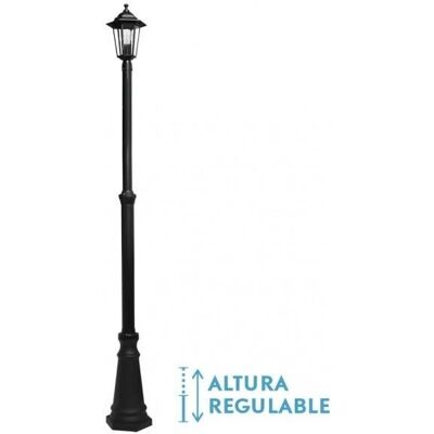 Fabrilamp Lanterna Esterno - Altezza Regolabile - Alluminio Nero Fabrilamp Lanterna Esterno - Altezza Regolabile - Alluminio Nero