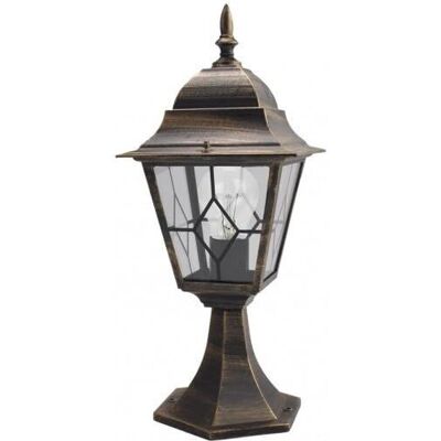 Fabrilamp - Applique murale extérieure - Aluminium IP44 E27 Noir Or - 44cm - Publicité Fabrilamp - Applique murale extérieure - Aluminium IP44 E27 Noir Or - 44cm - Publicité